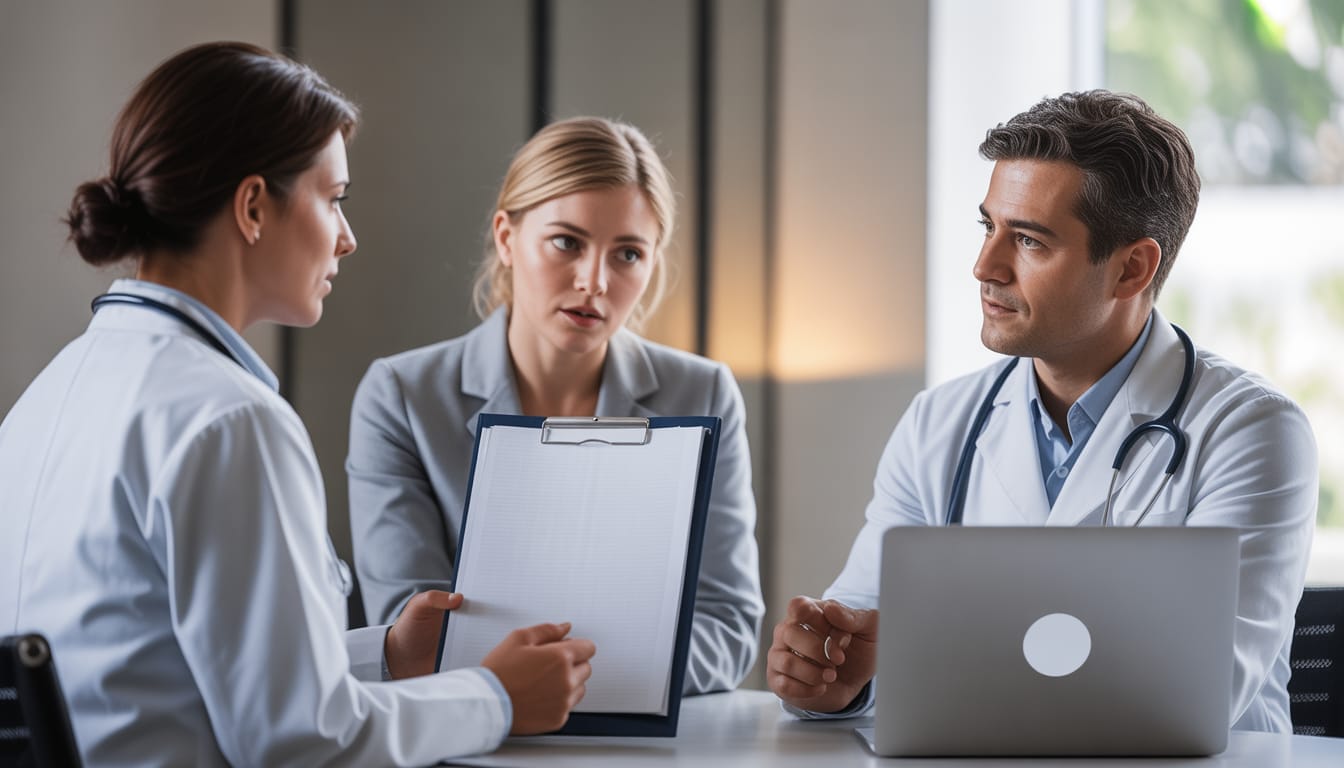 Por Que Internacionalização Não é Tendência — É Realidade (e Quem Se Antecipar Sai na Frente) 1 Médico analisando internacionalização da carreira médica em Portugal. Internacionalização é realidade para médicos.