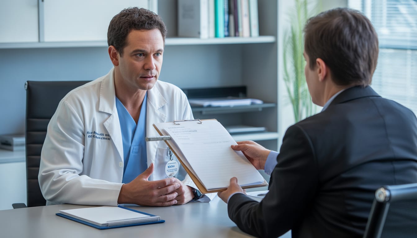 Como a Experiência Clínica Pesa Mais Que o Título no Reconhecimento de Especialidade 1 Médico analisando documentos para reconhecimento de especialidade em Portugal