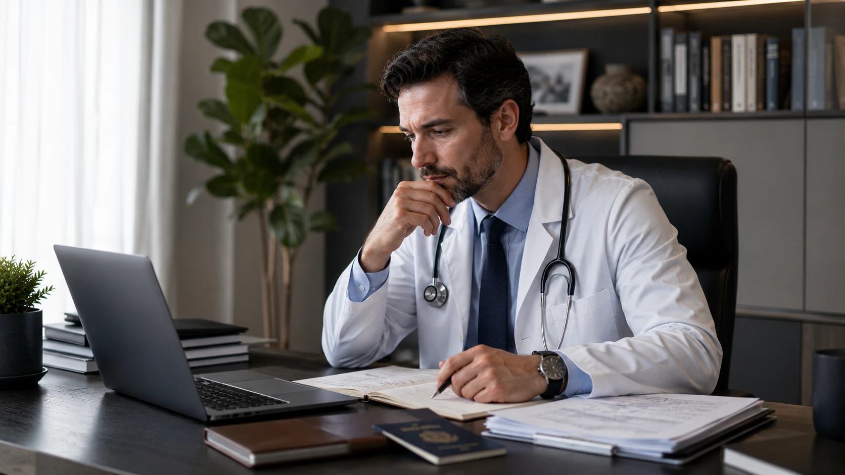 Médico Brasileiro em Portugal: Como Trabalhar, Salários e Oportunidades em 2026 1 Médico brasileiro trabalhando em Portugal