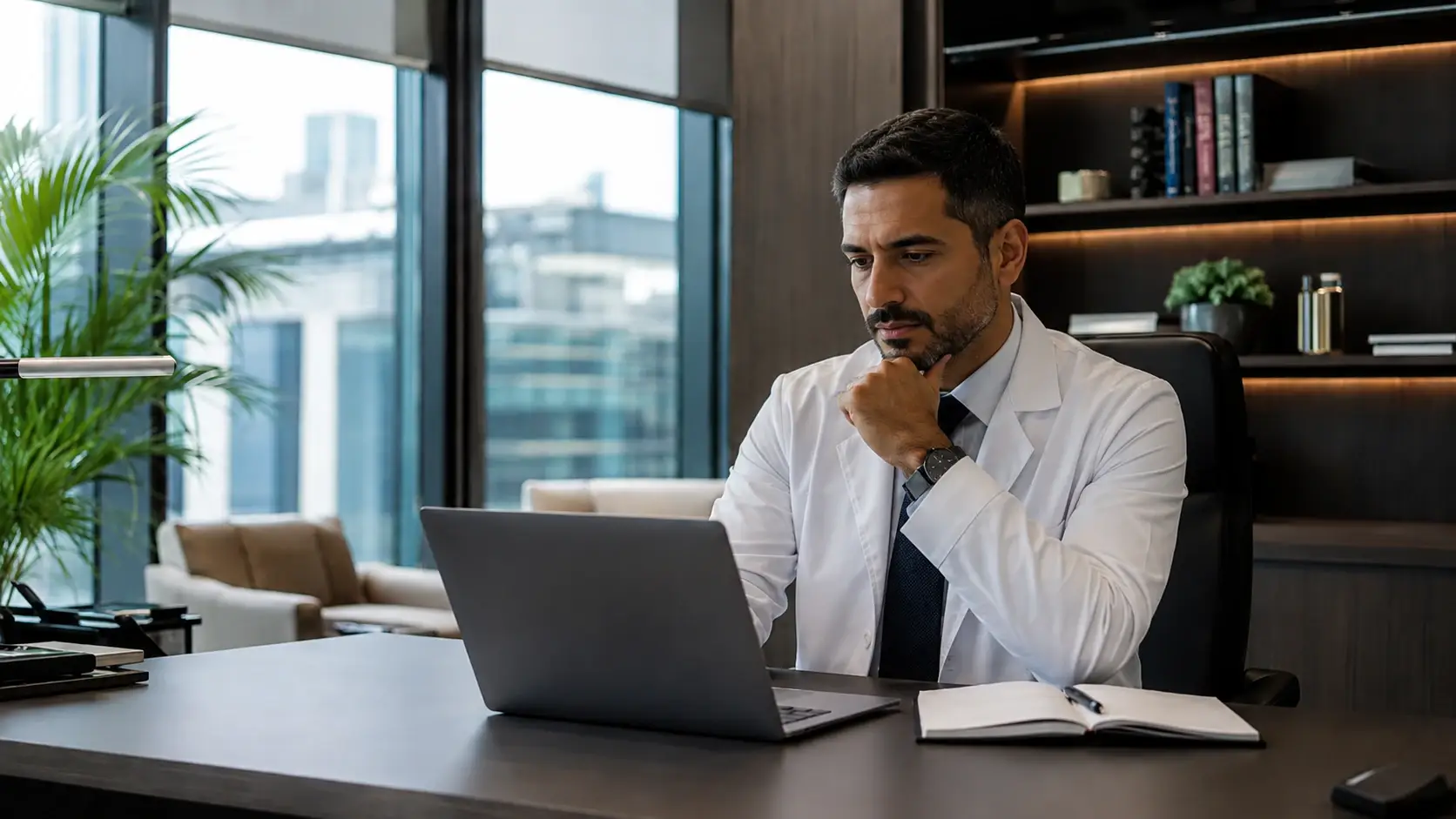 Blog 2 Médico brasileiro analisando Clínicas privadas em Portugal após sua validação de diploma