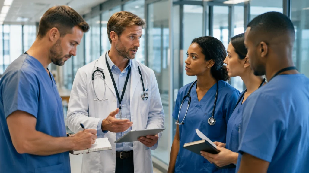 Médicos e hospitais na Europa com foco em retenção de profissionais da saúde