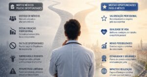 Médico brasileiro diante de dois caminhos: mercado saturado no Brasil e oportunidades profissionais na Europa